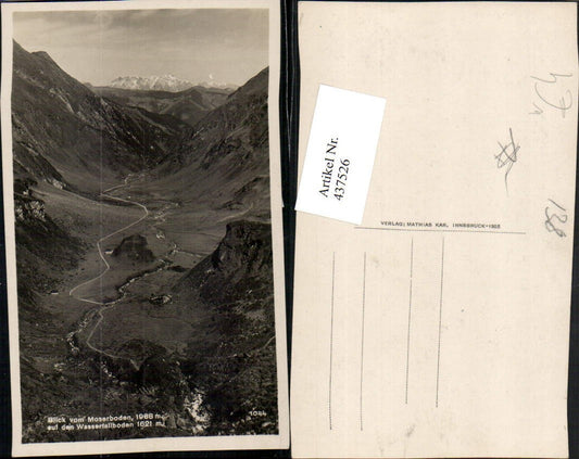 437526,Blick vom Moserboden auf den Wasserfallboden b. Kaprun Bergkulisse