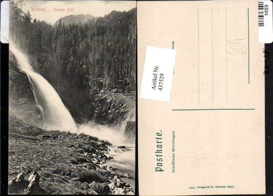 437529,Krimml Unterer Fall Wasserfall pub Stengel & Co 9860