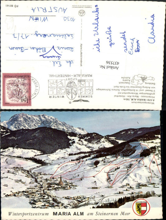 437536,Maria Alm am Steinernen Meer Totale Winterbild pub Alpine Luftbild 60141