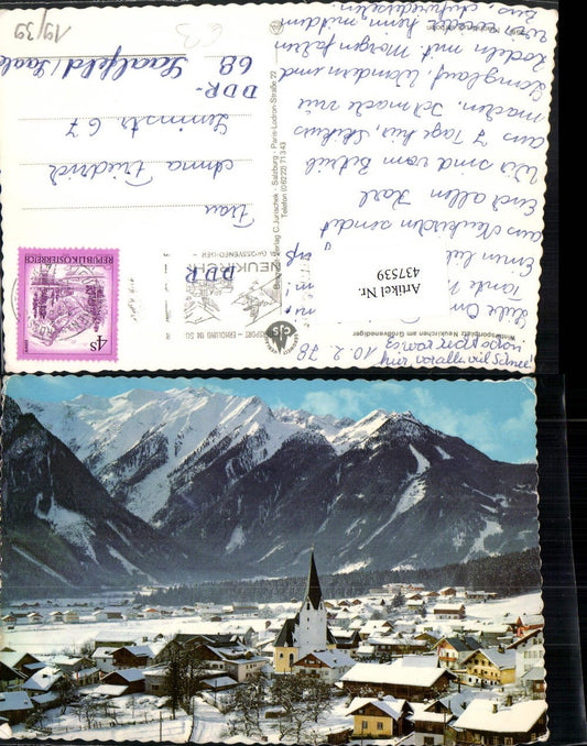 437539,Neukirchen am Großvenediger Totale Bergkulisse Winterbild