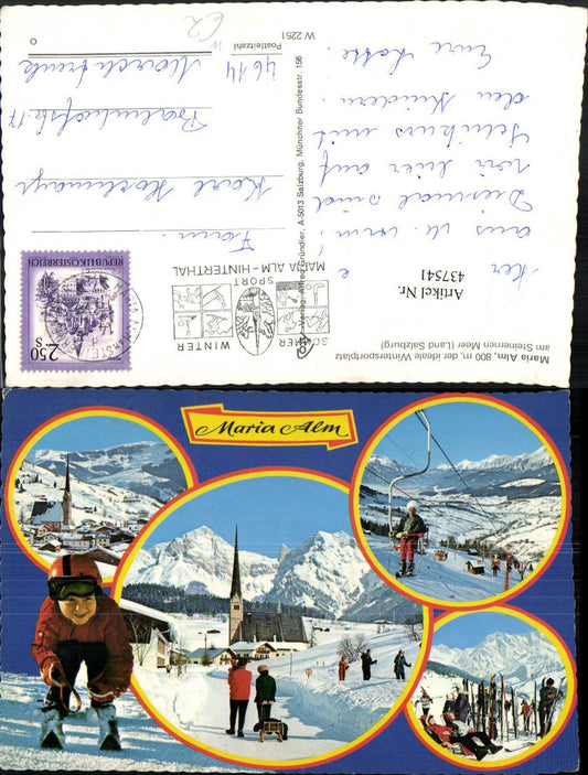 437541,Maria Alm am Steinernen Meer Totale Sessellift Rodel Mehrbildkarte