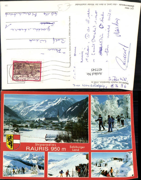 437545,Rauris Totale Langläufer Winterbilder Mehrbildkarte