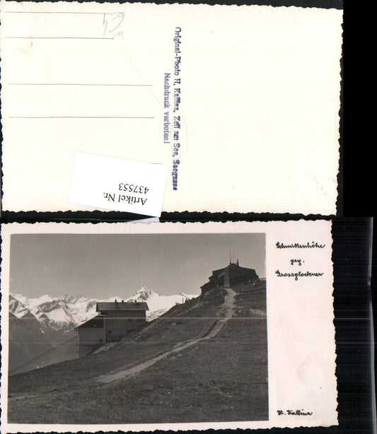 437553,Schmittenhöhe b. Zell am See geg. Großglockner Bergkulisse