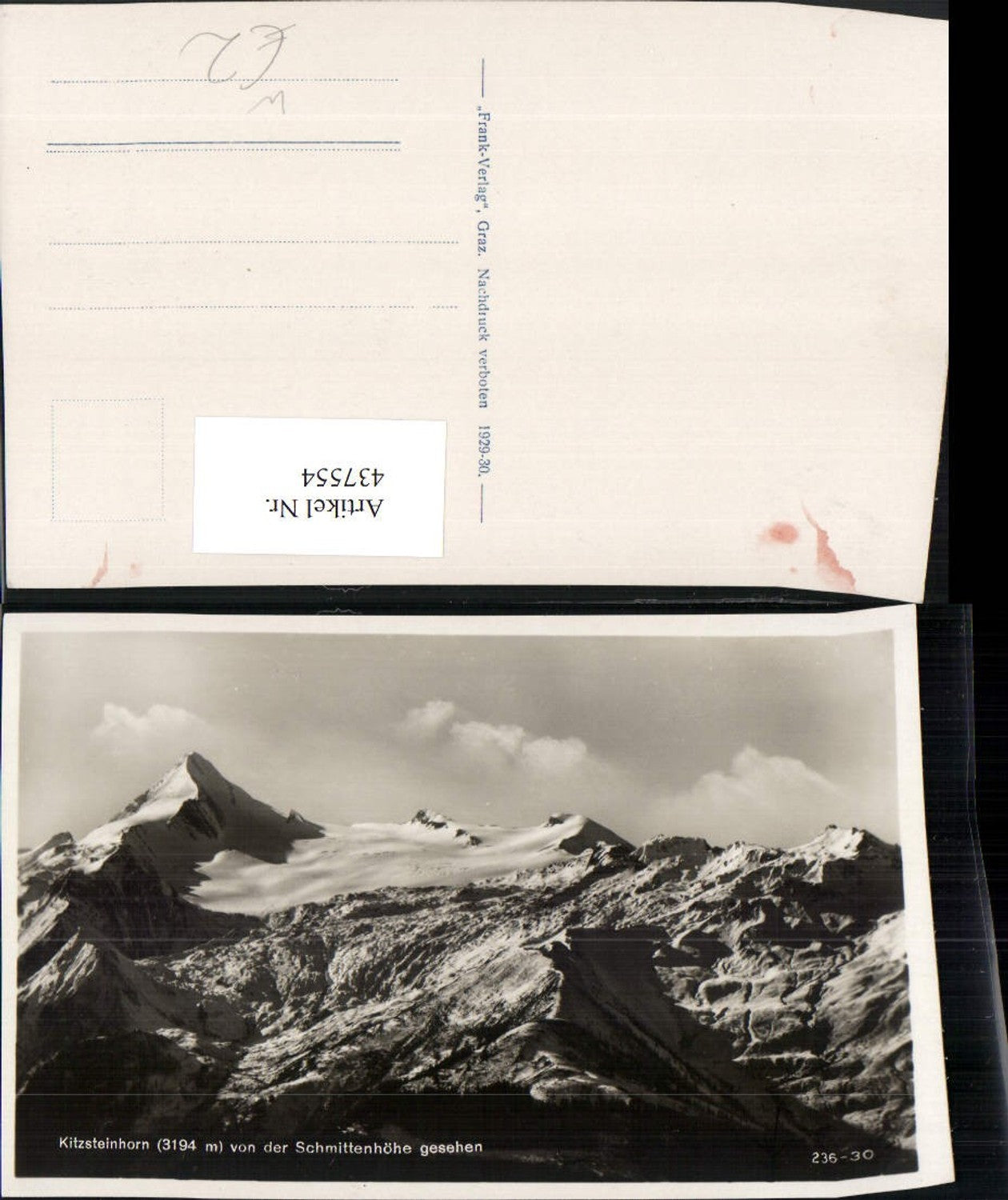 437554,Kitzsteinhorn b. Zell am See von d. Schmittenhöhe Bergkulisse