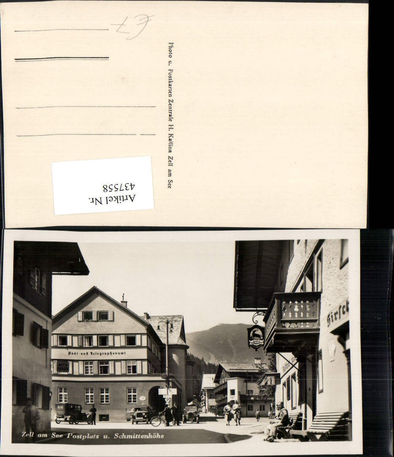 437558,Zell am See Postplatz u. Schmittenöhe Straßenansicht