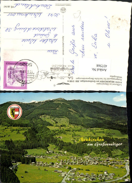 437568,Neukirchen am Großvenediger Totale Bergkulisse pub Alpine Luftbild 65747