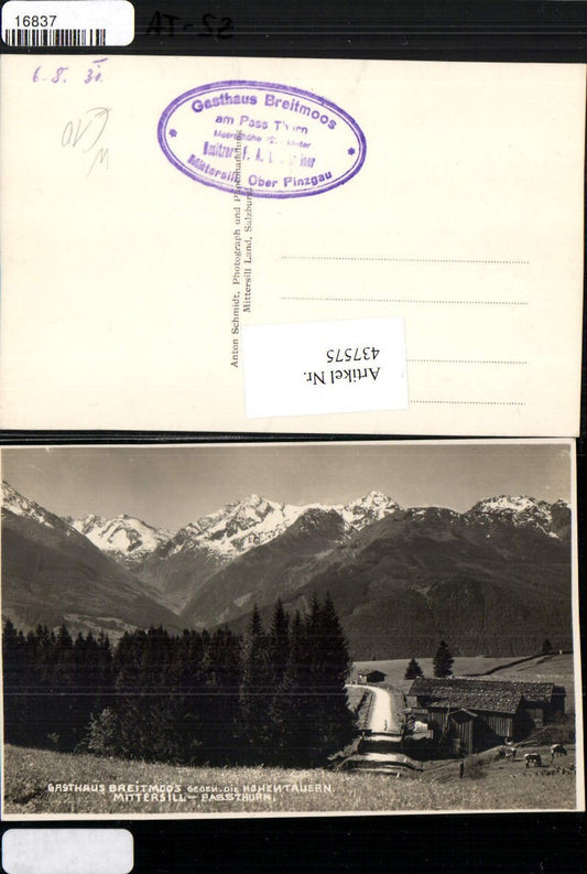 437575,Mittersill Pass Thurn Gasthaus Breitmoos Bergkulisse