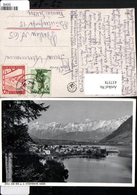 437578,Zell am See Totale geg. Steinerne Meer Bergkulisse