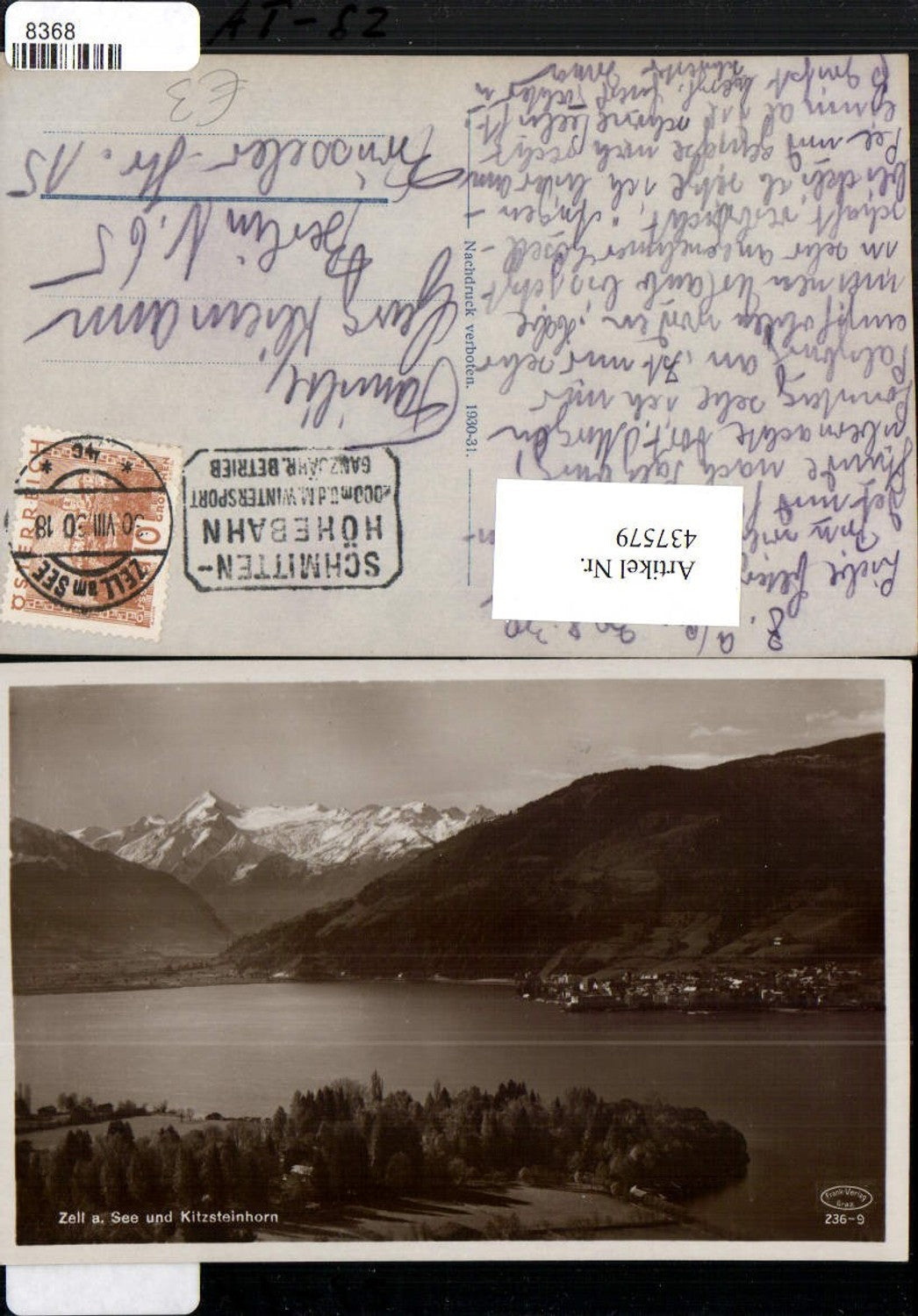 437579,Zell am See Teilansicht m. Kitzsteinhorn Bergkulisse