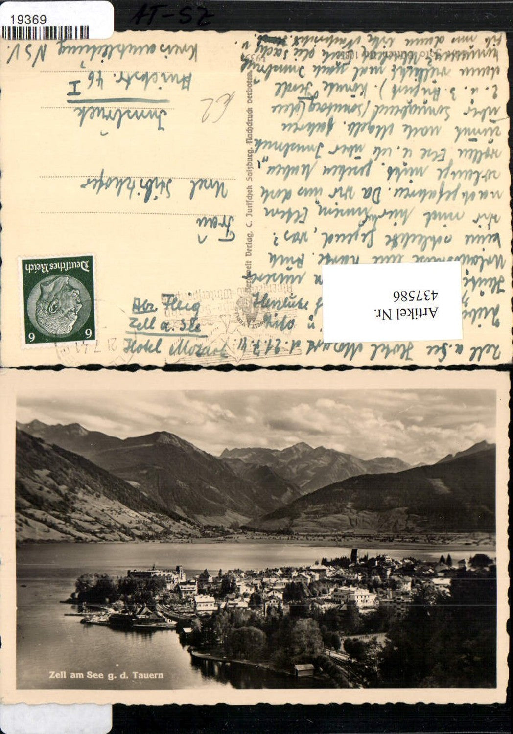 437586,Zell am See Totale geg. Tauern Bergkulisse