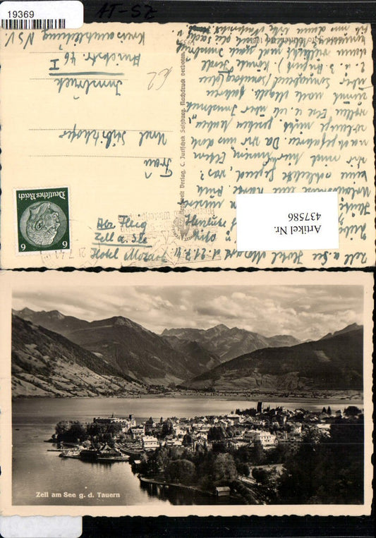 437586,Zell am See Totale geg. Tauern Bergkulisse