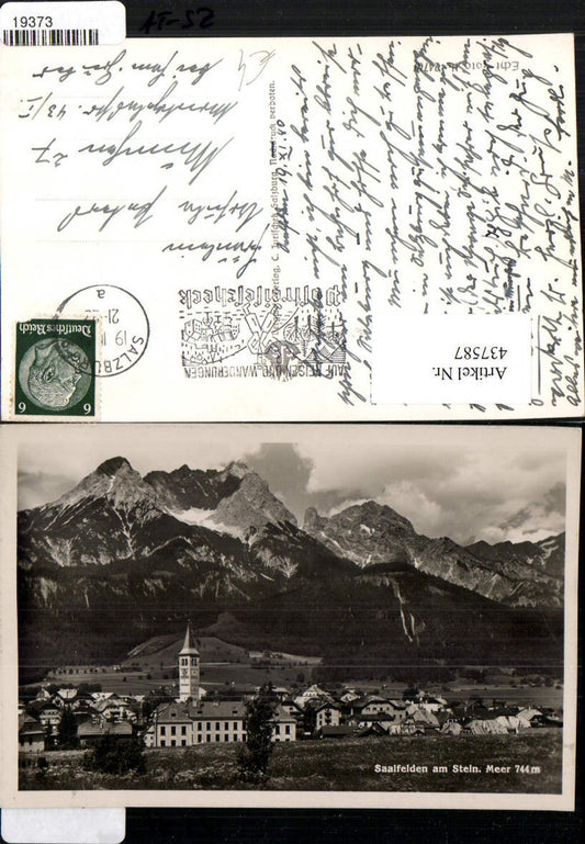 437587,Saalfelden am Steinernen Meer Totale Bergkulisse