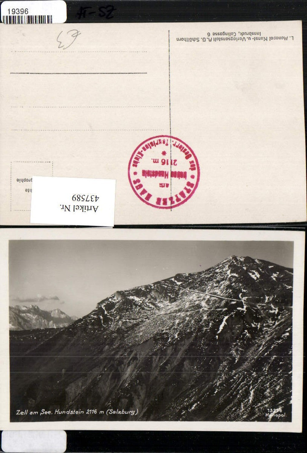 437589,Zell am See Hundstein Bergkulisse