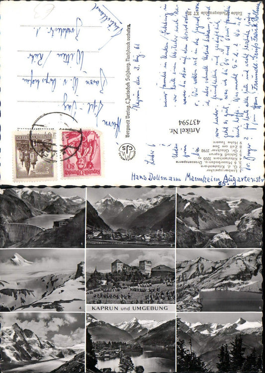 437594,Kaprun Zell am See Totale Talsperre Mehrbildkarte