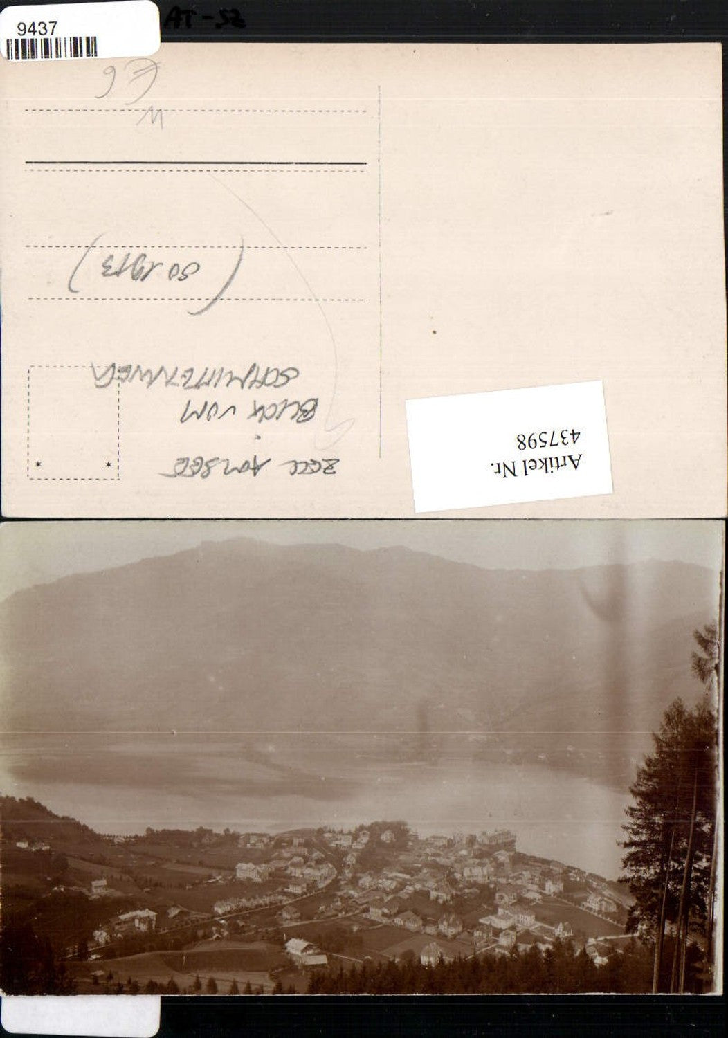 437598,Foto AK Zell am See Totale vom Schmittenberg Bergkulisse