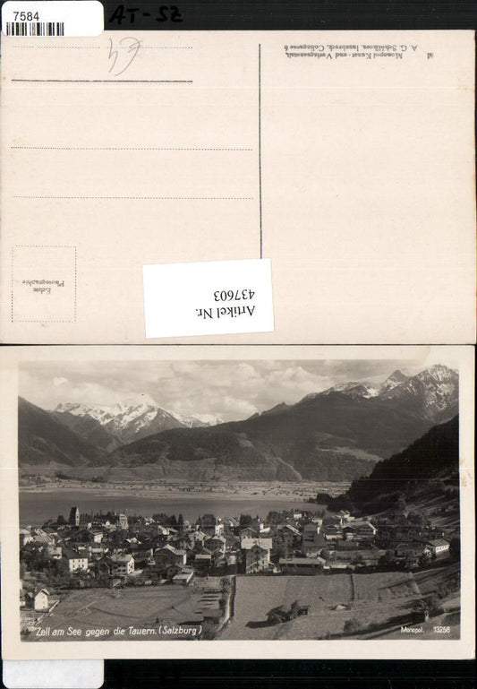 437603,Zell am See Totale geg. Tauern Bergkulisse