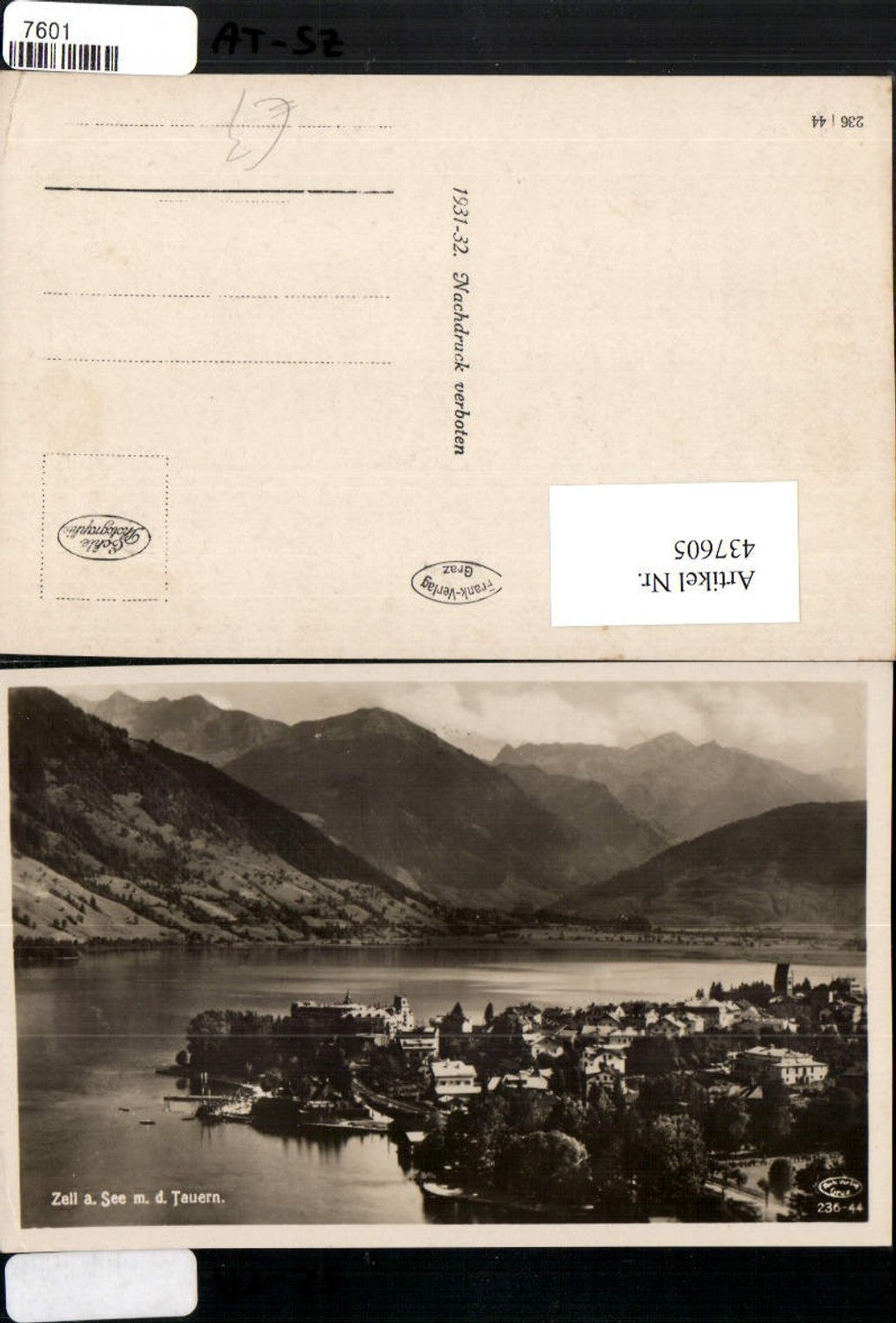 437605,Zell am See Totale m. Tauern Bergkulisse