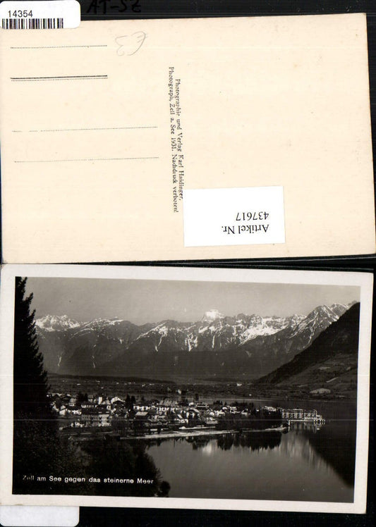 437617,Zell am See Totale geg. Steinerne Meer Bergkulisse