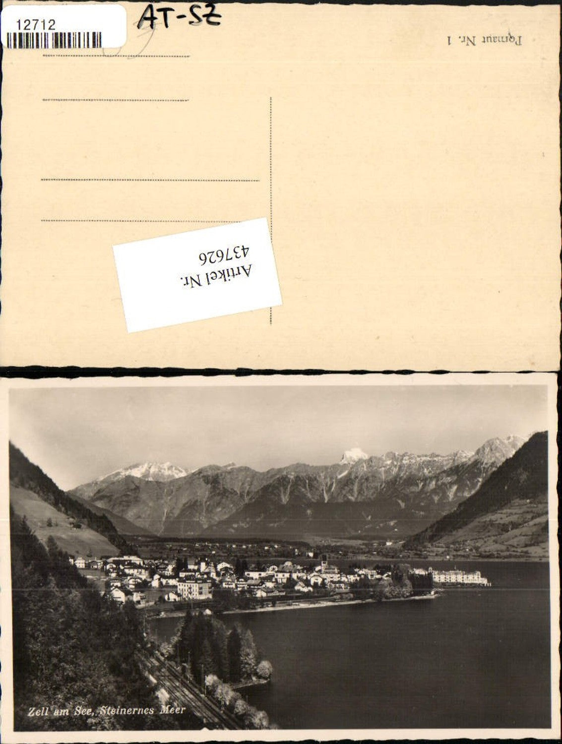 437626,Zell am See Totale geg. Steinernes Meer Bergkulisse