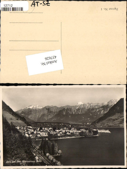 437626,Zell am See Totale geg. Steinernes Meer Bergkulisse