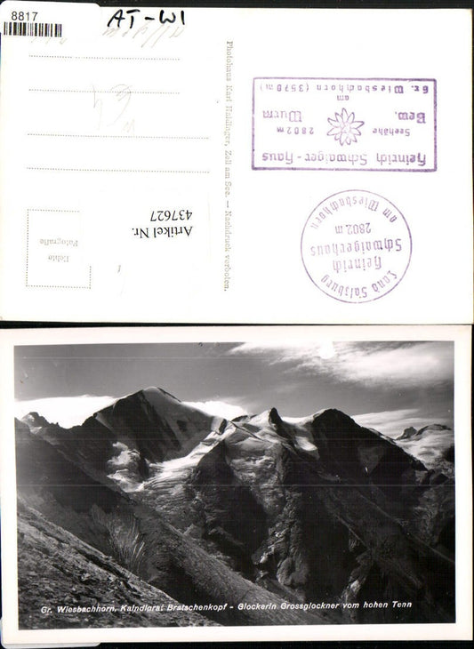437627,Großes Wiesbachhorn b. Fusch vom Hohen Tenn Bergkulisse