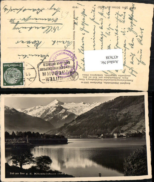 437638,Zell am See Teilansicht geg. Kitzsteinhorn Bergkulisse