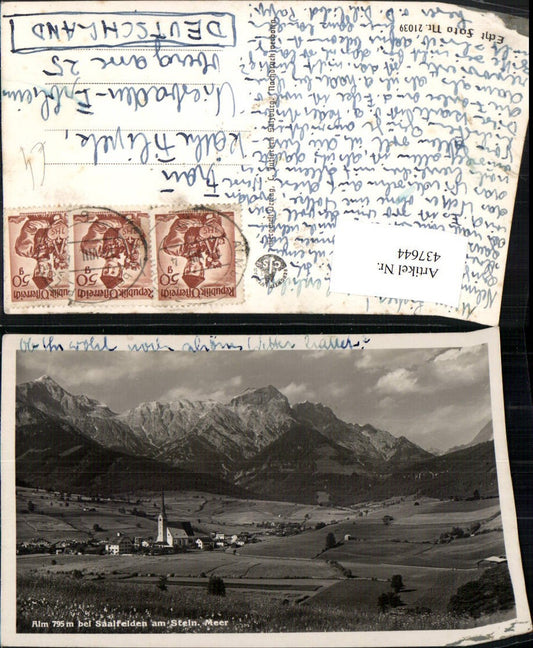 437644,Alm b. Saalfelden am Steinernen Meer Totale Bergkulisse
