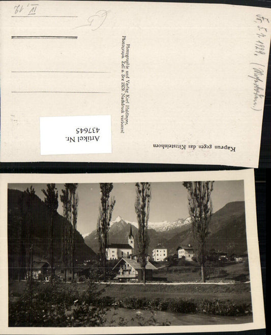 437645,Kaprun Totale geg. Kitzsteinhorn Bergkulisse