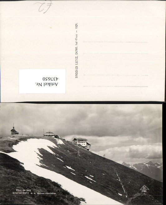 437650,Zell am See Drahtseilbahn auf d. Schmittenhöhe