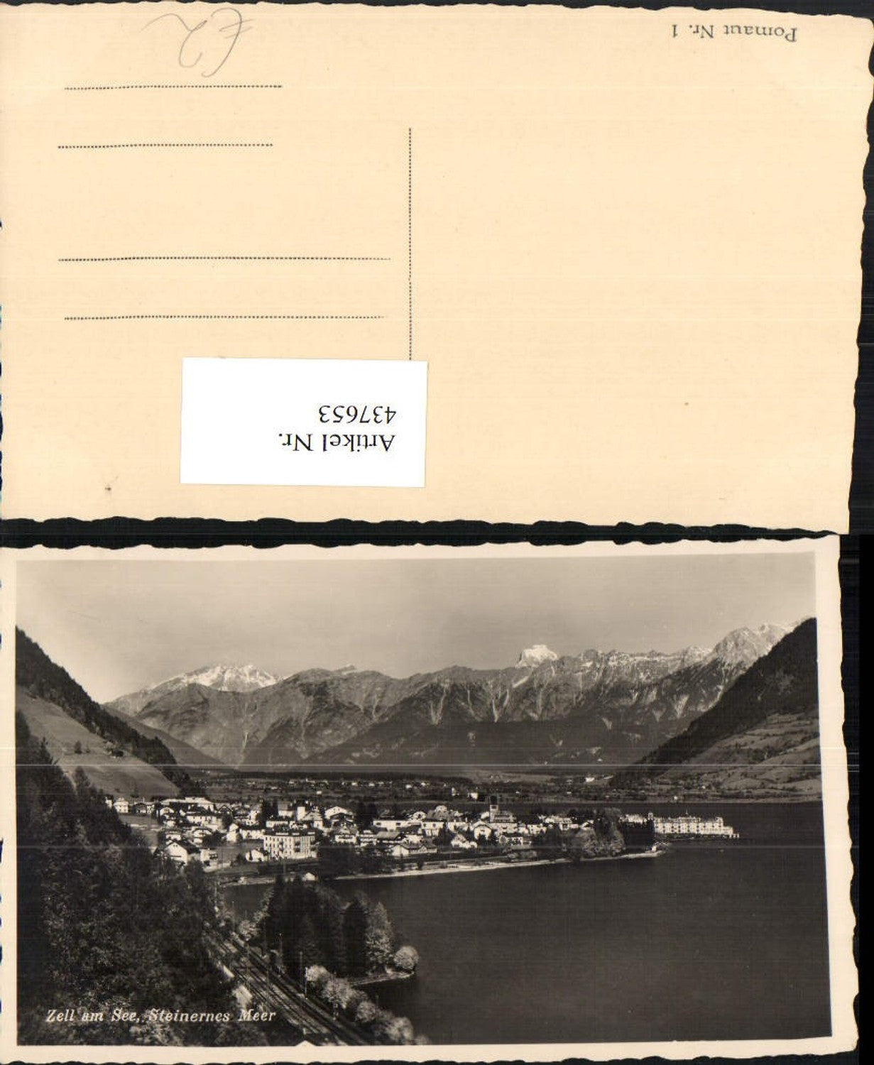 437653,Zell am See Totale geg. Steinernes Meer Bergkulisse