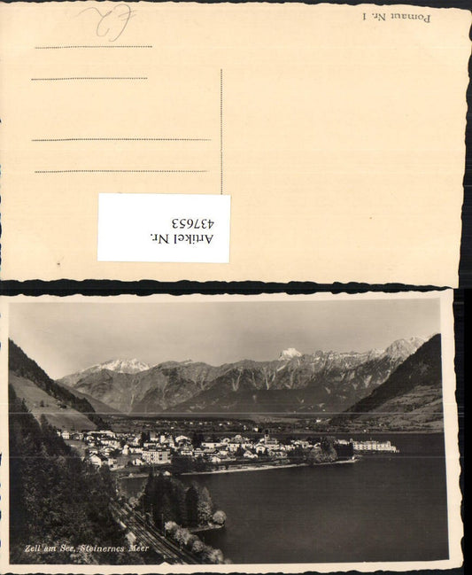 437653,Zell am See Totale geg. Steinernes Meer Bergkulisse