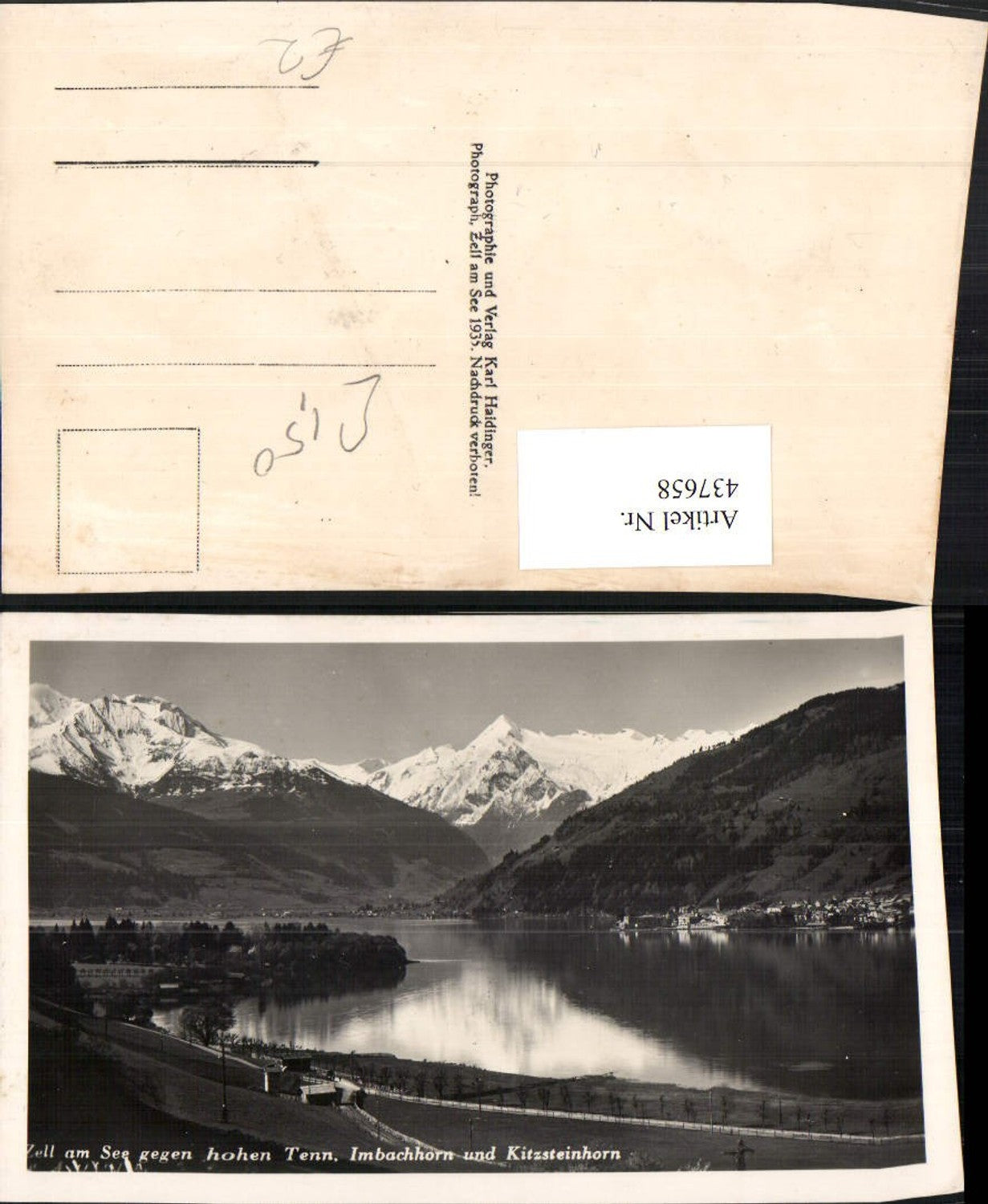 437658,Zell am See Teilansicht geg. Hohen Tenn Bergkulisse