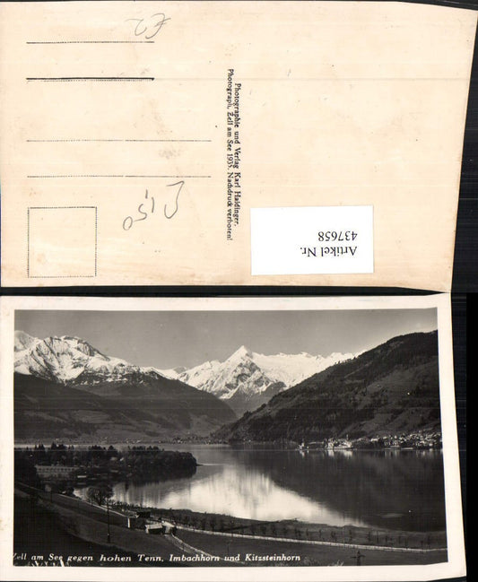 437658,Zell am See Teilansicht geg. Hohen Tenn Bergkulisse