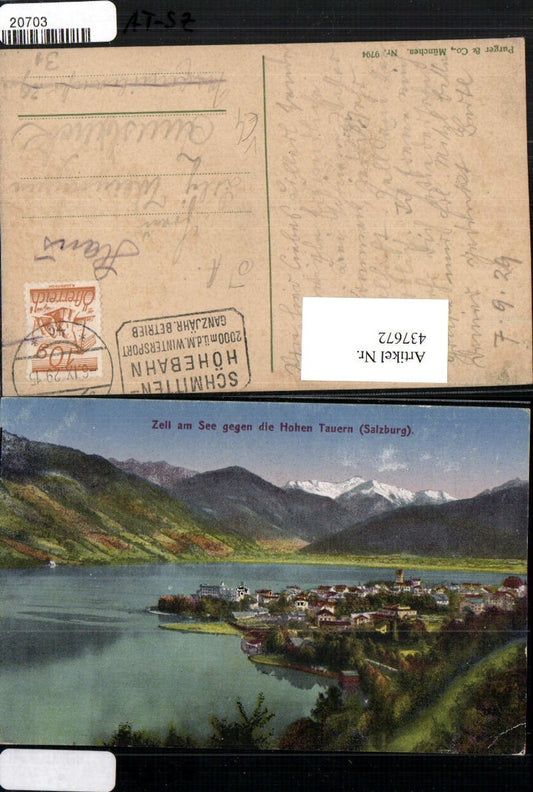 437672,Zell am See Totale geg. Hohen Tauern Bergkulisse pub Purger & Co 9794