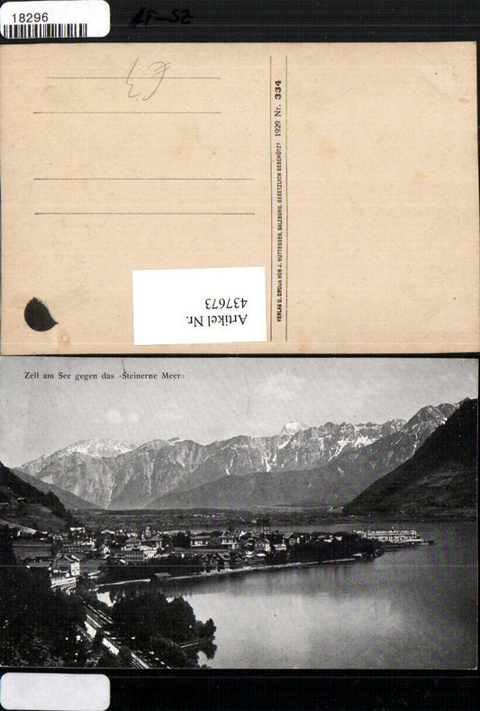437673,Zell am See Totale geg. Steinerne Meer Bergkulisse