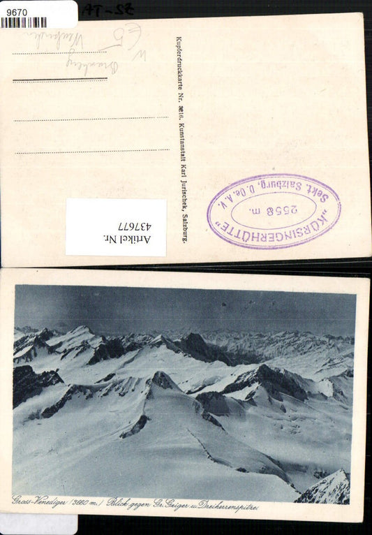 437677,Großvenediger b. Neukirchen geg. Großen Geiger Bergkulisse