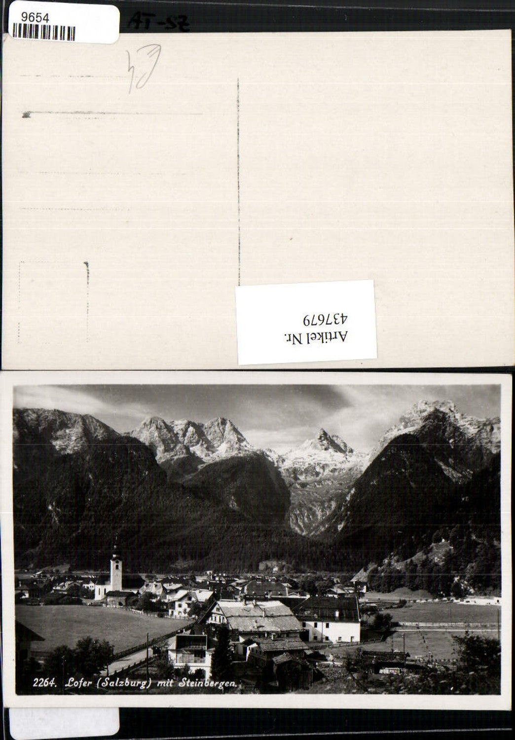437679,Lofer Totale m. Steinbergen Bergkulisse