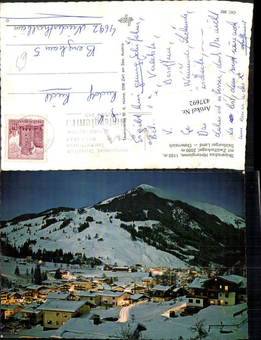 437692,Hinterglemm Totale m. Zwöflerkogel Winterbild