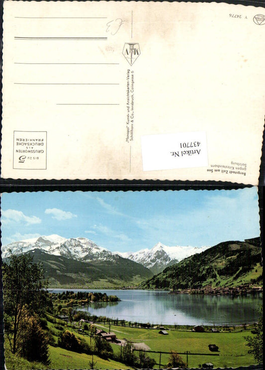 437701,Zell am See Teilansicht geg. Kitzsteinhorn Bergkulisse