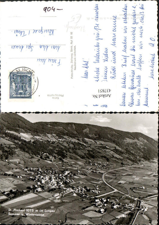 437851,St. Michael im Lungau Totale Fliegeraufnahme