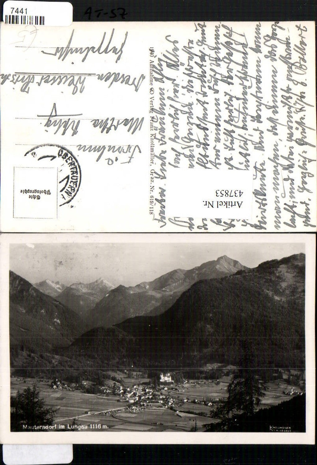 437853,Mauterndorf im Lungau Totale Bergkulisse