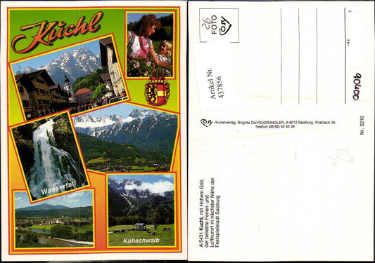 437856,Kuchl Totale Kühschwalb Wasserfall Mehrbildkarte