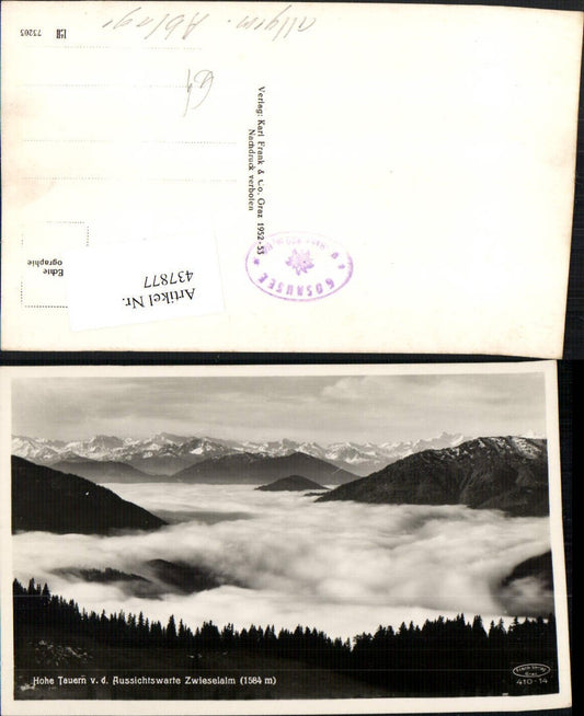 437877,Hohe Tauern von d. Aussichtswarte Zwieselalm b. Abtenau Bergkulisse