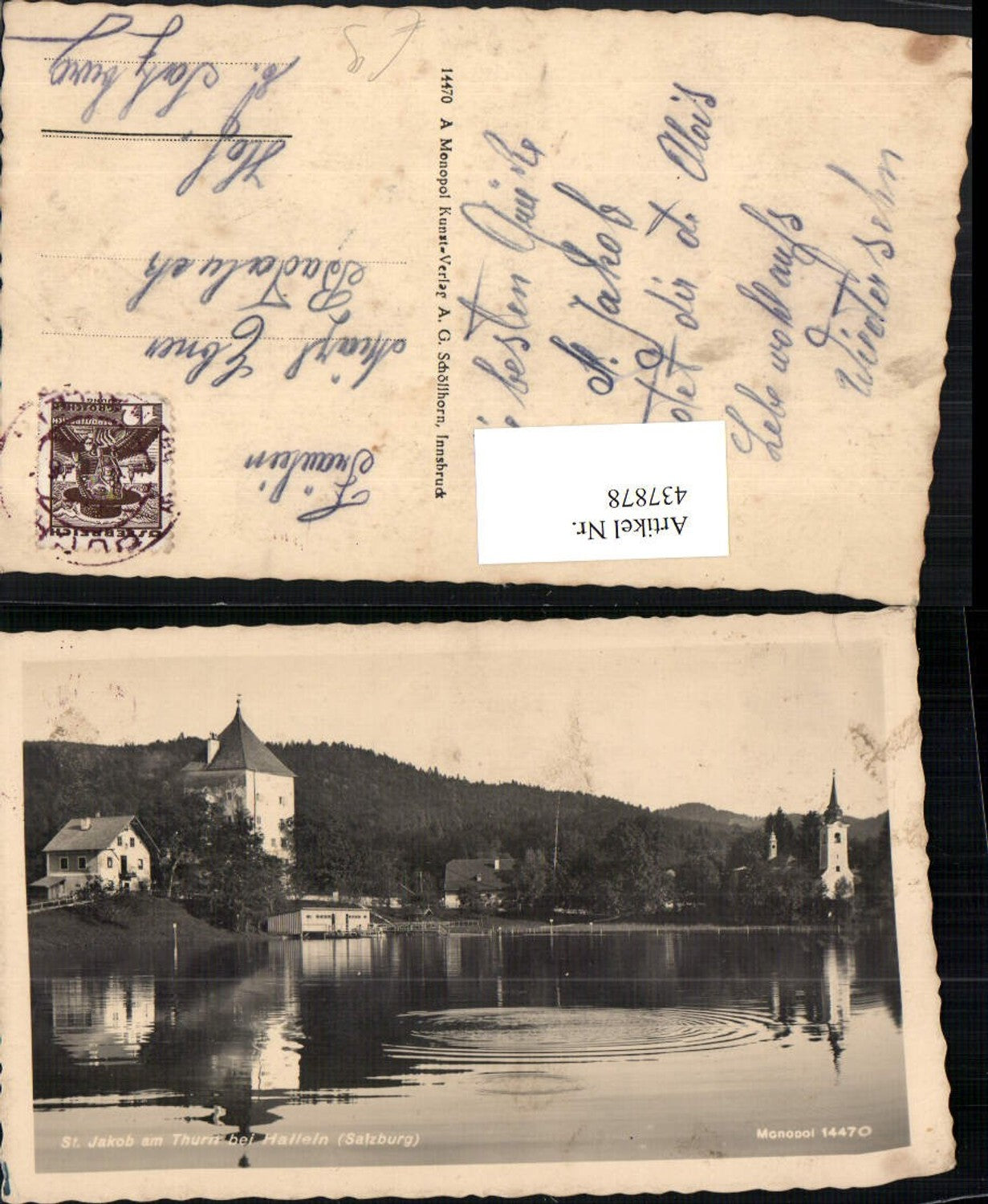 437878,St. Jakob am Thurn b. Hallein Teilansicht See