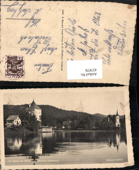 437878,St. Jakob am Thurn b. Hallein Teilansicht See