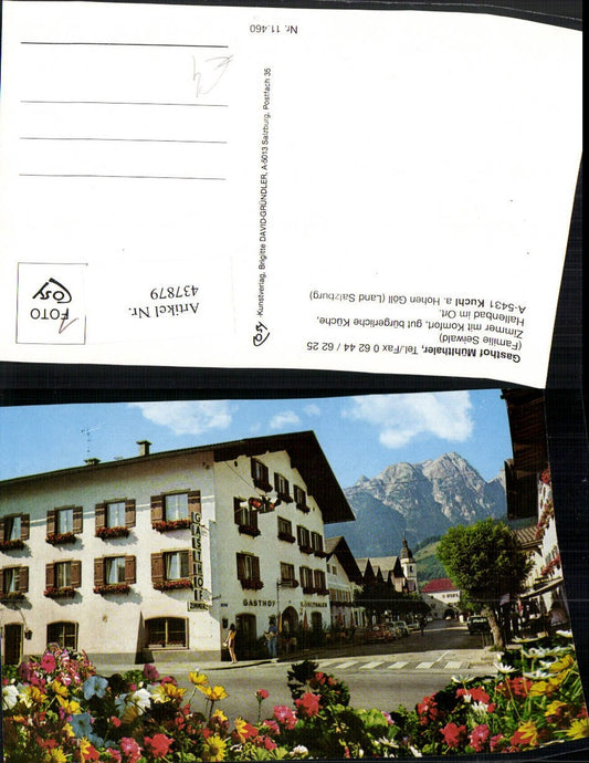 437879,Kuchl am Hohen Göll Gasthof Mühlthaler