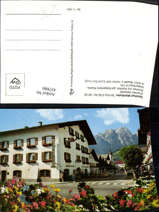 437880,Kuchl am Hohen Göll Gasthof Mühlthaler