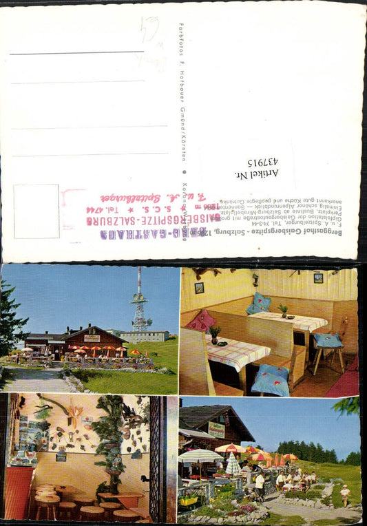 437915,Salzburg Berggasthof Gaisbergspitze Mehrbildkarte