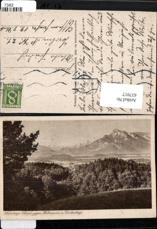 437917,Salzburg Blick geg. Watzmann u. Untersberg Bergkulisse