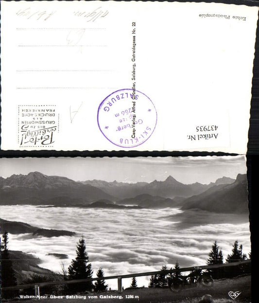 437935,Wolkenmeer über Salzburg vom Gaisberg Motorrad Bergkulisse pub Cosy